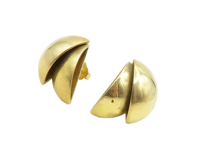 JULIETT 925 Sterling Silver  Vintage Shiny Gold Plated Drop Earrings  EG6958