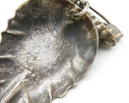 MEXICO 925 Sterling Silver  Vintage Dark Tone Grape Bunch Brooch Pin  BP5752
