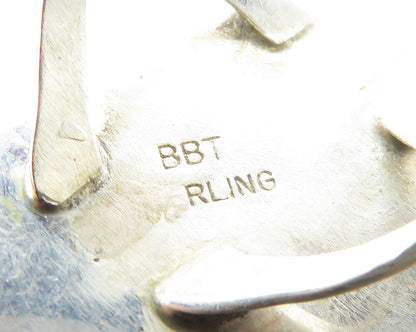 BERNADINE BEGAY TSOSIE NAVAJO 925 Silver  Vintage Quartz Ring Sz 10  RG17852
