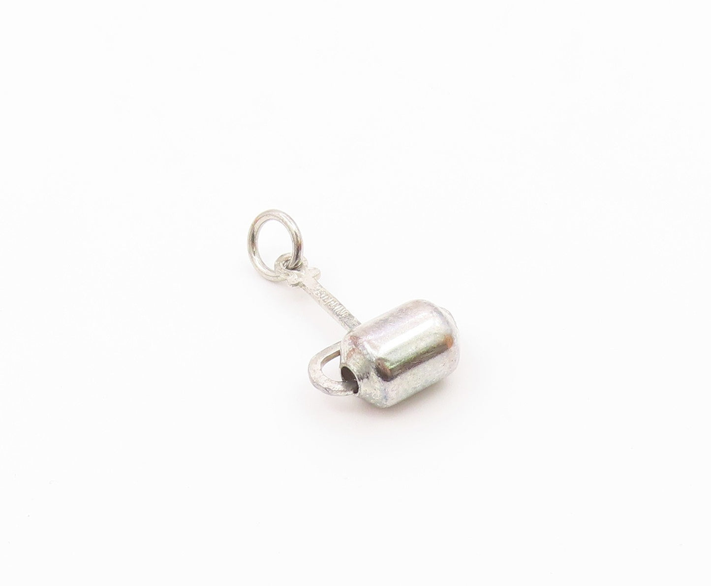 925 Sterling Silver  Vintage Paint Roller Stick Motif Charm Pendant  PT21349