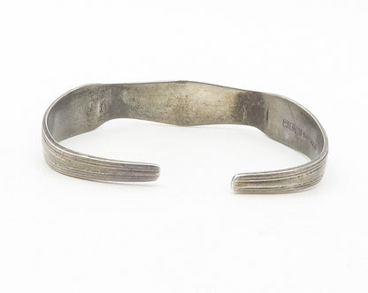 R. BLACKINTON 925 Silver  Vintage Dark Tone Petite Cuff Bracelet  BT4785