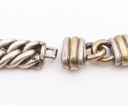 925 Sterling Silver Vintage Necklace CHRISTOFLE Classic Curb Chain HEAVY  NE4885