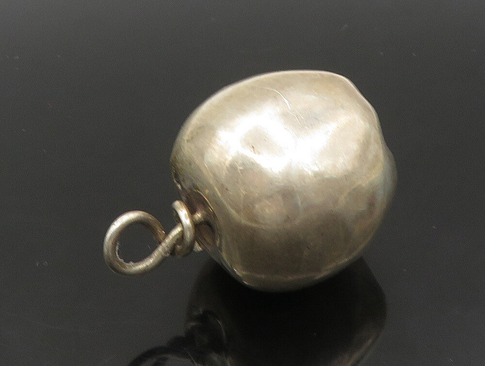 925 Sterling Silver  Vintage Shiny Hollow Apple Motif Table Trinket  TR3227