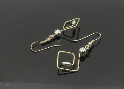 925 Sterling Silver  Vintage Shiny Beaded Design Dangle Earrings  EG10385