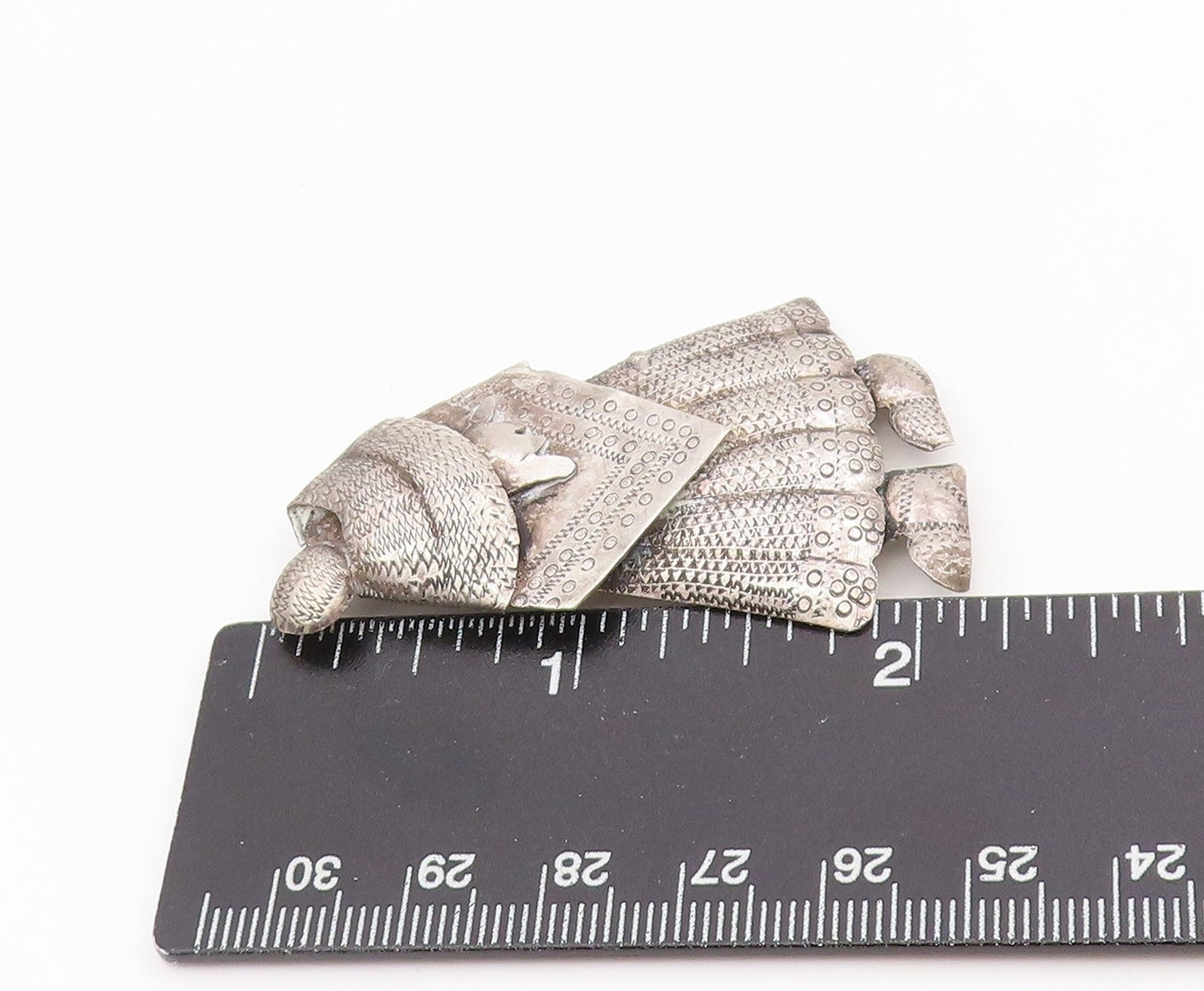 925 Sterling Silver Vintage Brooch Pin Peruvian Poncho Women Figurine   BP12168