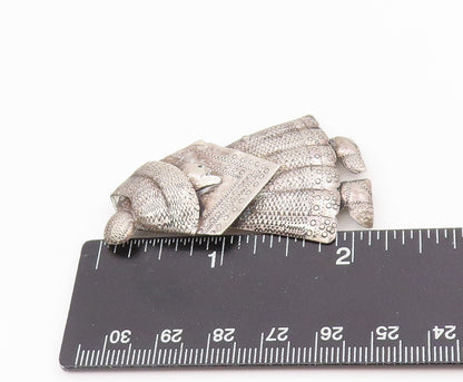 925 Sterling Silver Vintage Brooch Pin Peruvian Poncho Women Figurine   BP12168