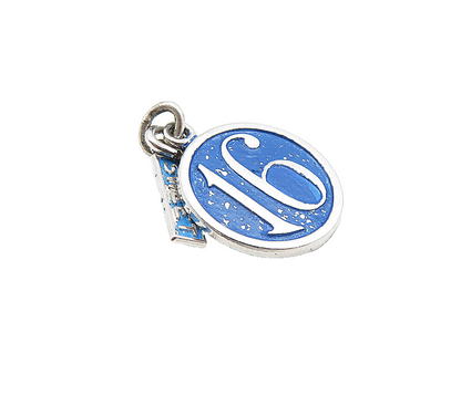 925 Sterling Silver  Shiny Enamel Coated Sweet 16 Birthday Pendant  PT6854