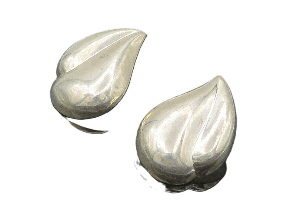 925 Sterling Silver  Vintage Shiny Smooth Hollow Bubble Drop Earrings  EG7750
