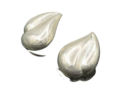 925 Sterling Silver  Vintage Shiny Smooth Hollow Bubble Drop Earrings  EG7750