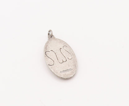 925 Sterling Silver Vintage Pendant HAYWARD Solid Religious Carved Man  PT23118