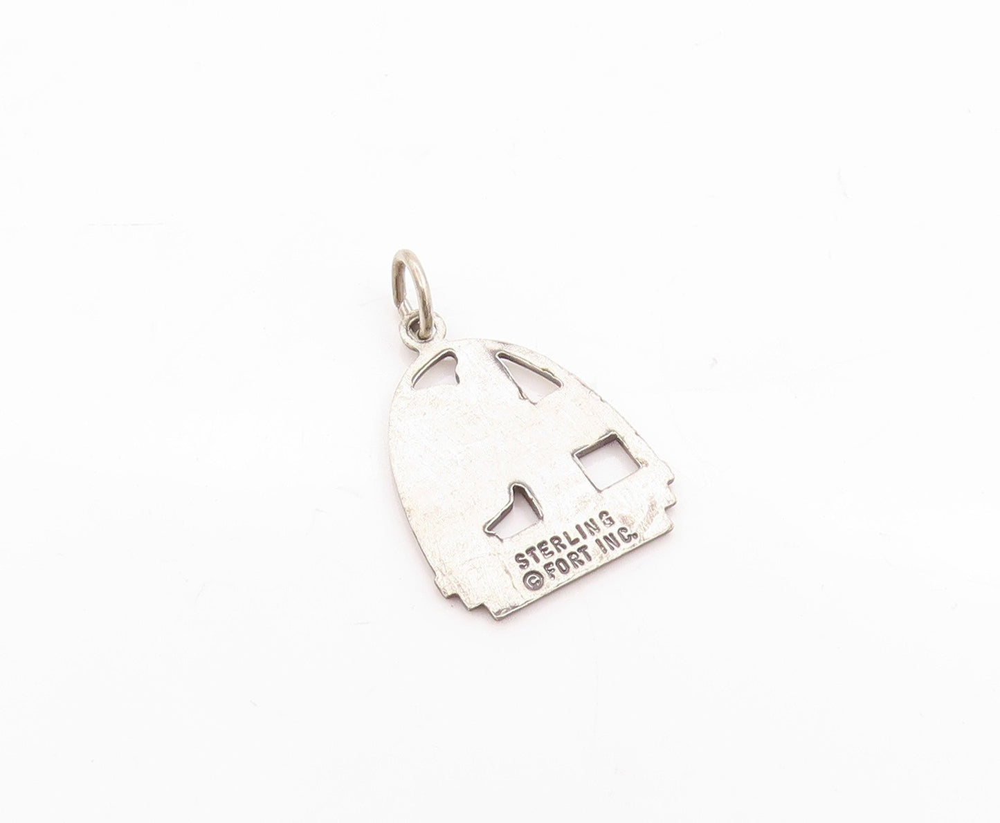 925 Sterling Silver Vintage Pendant New York Empire State Souvenir Charm PT24679