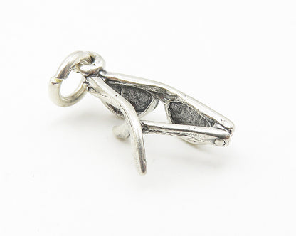 925 Sterling Silver  Vintage Petite Sunglasses Motif Drop Pendant  PT8456