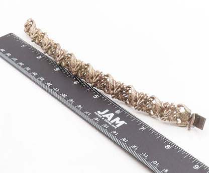 925 Sterling Silver Vintage Bracelet Brutalist Mermaid Link Design  BT12061