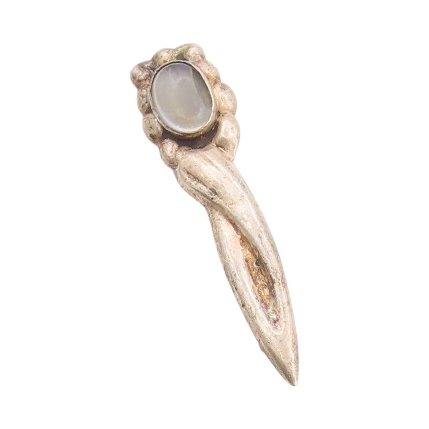 925 Sterling Silver Vintage Brooch NORWAY Gemstone Victorian Design  BP11601