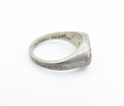 925 Sterling Silver  Vintage Petite College Sorority Band Ring Sz 4.5  RG7139