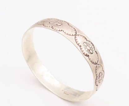 925 Sterling Silver Vintage Bracelet DOUGLAS ETSITTY NAVAJO Bangle  BT10581