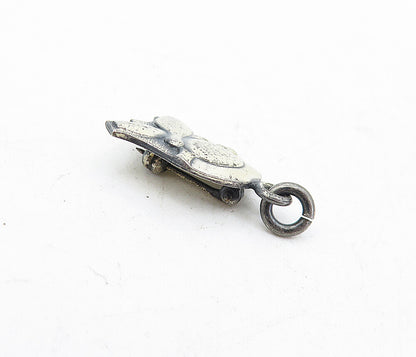 925 Sterling Silver  Vintage Petite Bowling Ball & Pins Brooch Pin  BP1921