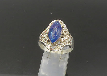 925 Sterling Silver  Vintage Enamel Glitter Band Ring Sz 10.5  RG22137