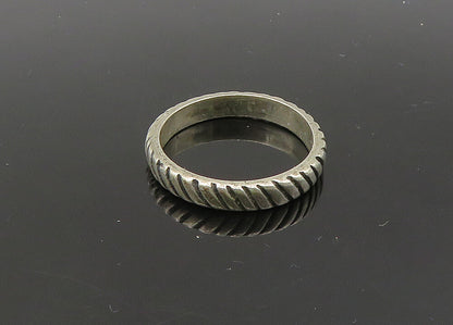 CAROLYN POLLACK 925 Silver  Vintage Petite Twist Round Band Ring Sz 6  RG21615