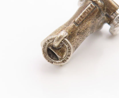 925 Sterling Silver Vintage Pendant Miniature Roller Skate Figurine  PT26122
