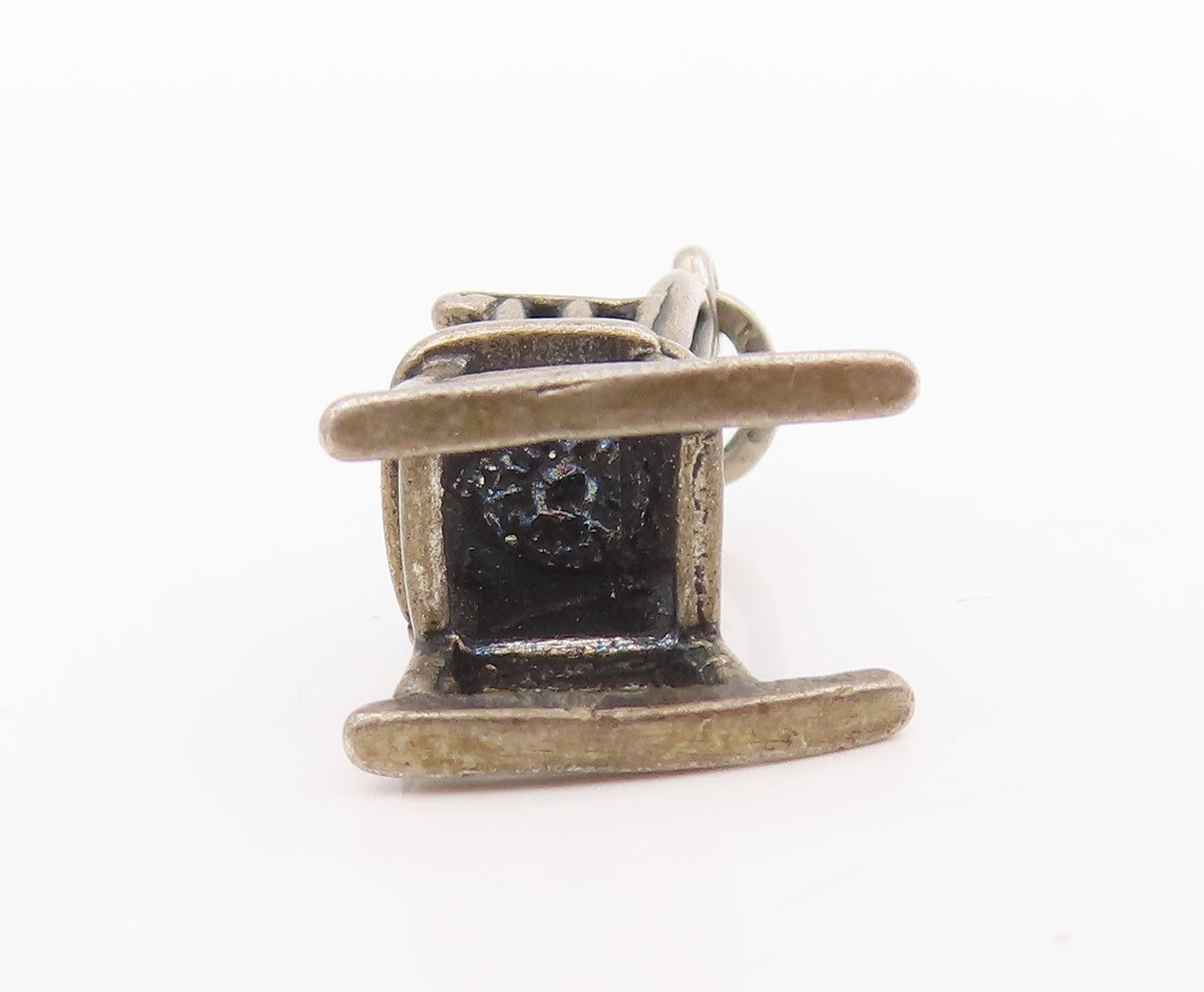 925 Sterling Silver Vintage Pendant 3D Miniature Rocking Chair Charm  PT25752