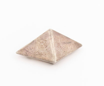 925 Sterling Silver Vintage Brooch Pin MEXICO Solid Geometric Sculpture  BP12190
