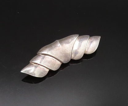 CHARLES KRYPELL 925 Silver  Vintage Scalloped Abstract Brooch Pin  BP9653