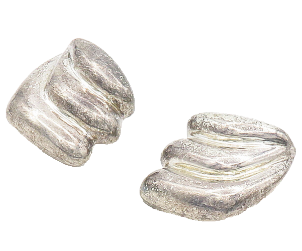 BJFLA 925 Silver  Vintage Dark Tone Hollow Fluted Non Pierce Earrings  EG9149