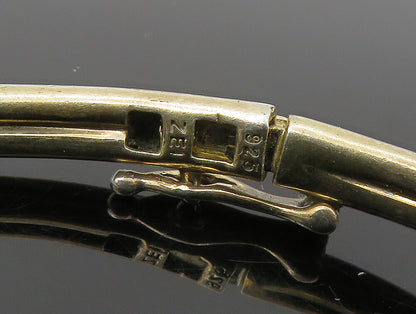 925 Sterling Silver  Vintage Cubic Zirconia Accent Thin Bangle Bracelet BT1338