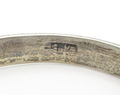 CHINESE EXPORT 925 Sterling Silver Vintage Antique Cuff Bracelet  BT7739