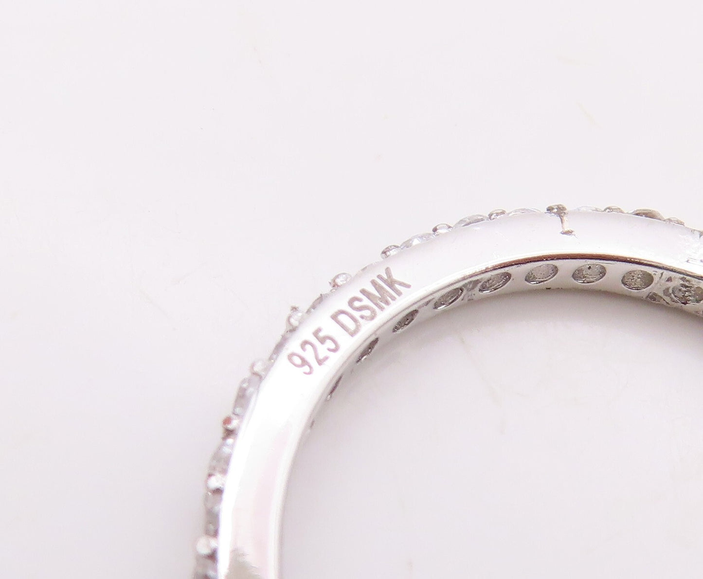925 Sterling Silver Vintage Ring Minimalist CZ Inlay Band  Sz 7  RG30779