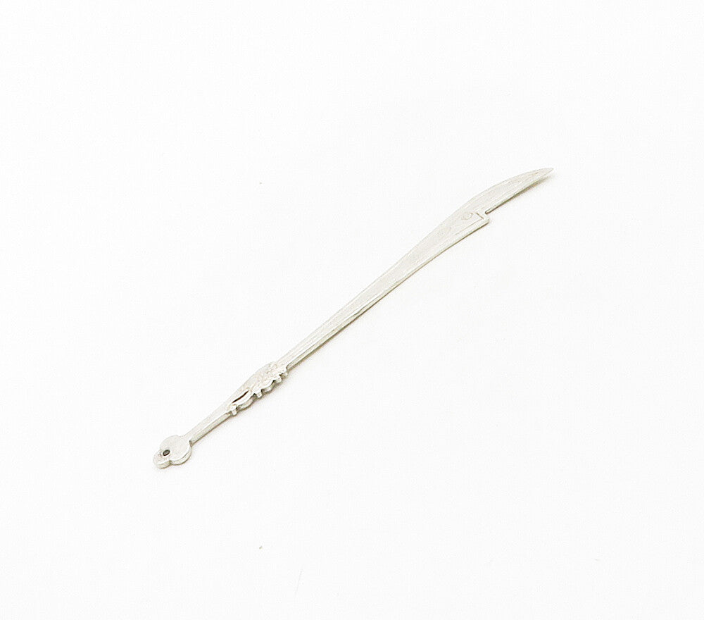925 Sterling Silver  Vintage Swirl Patterned Sword Motif Pendant  PT12840