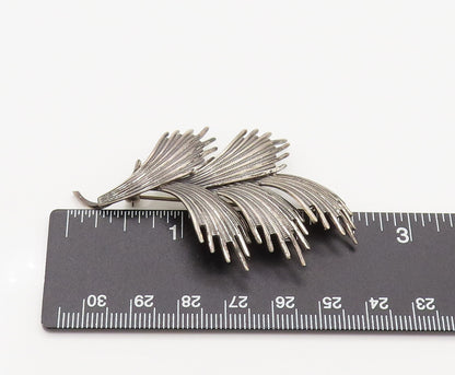 DANECRAFT 925 Sterling Silver Vintage Plant Leaves Motif Brooch Pin BP10178