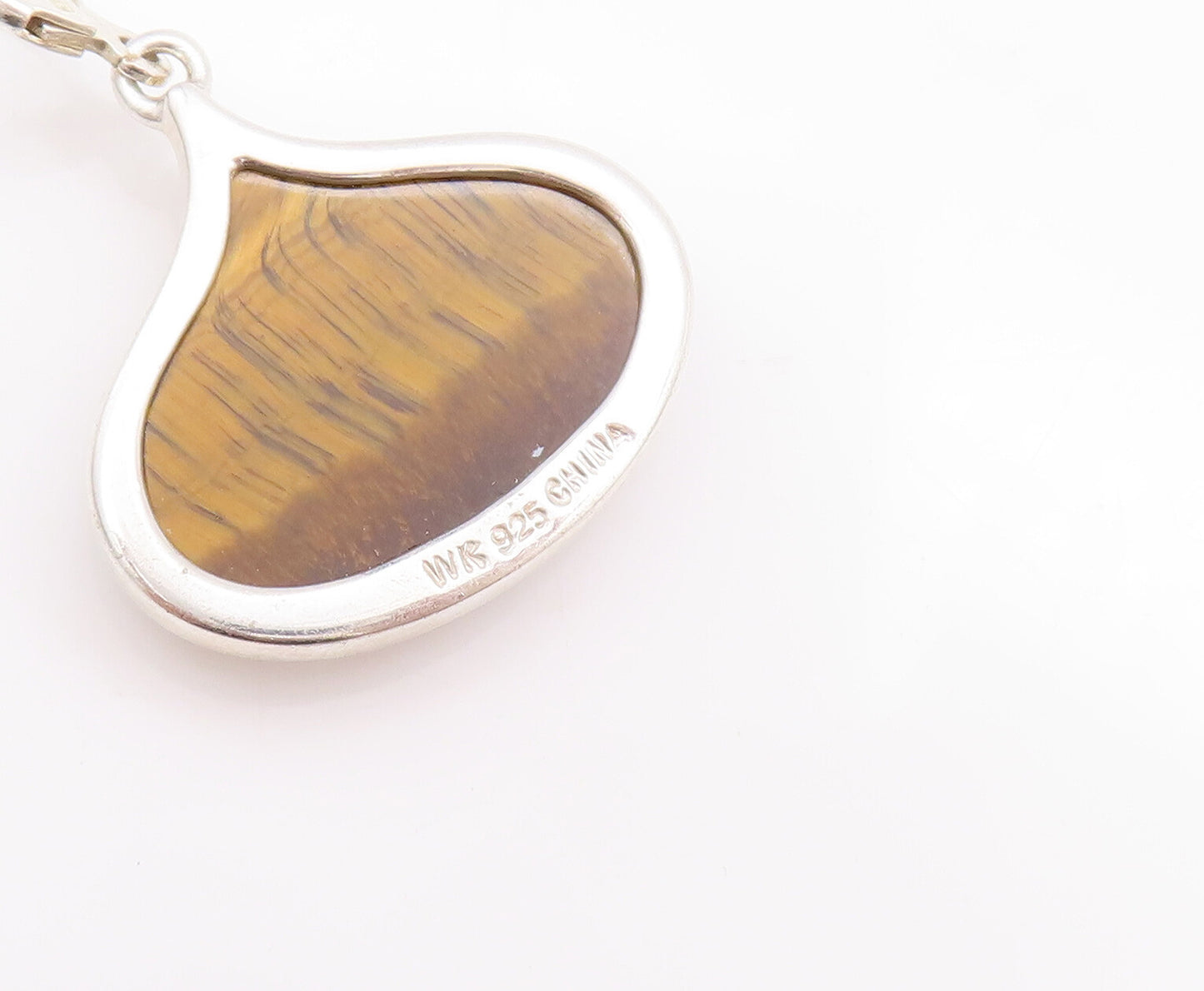 925 Sterling Silver Vintage Earrings WHITNEY KELLY Designer Tiger's Eye  EG12978