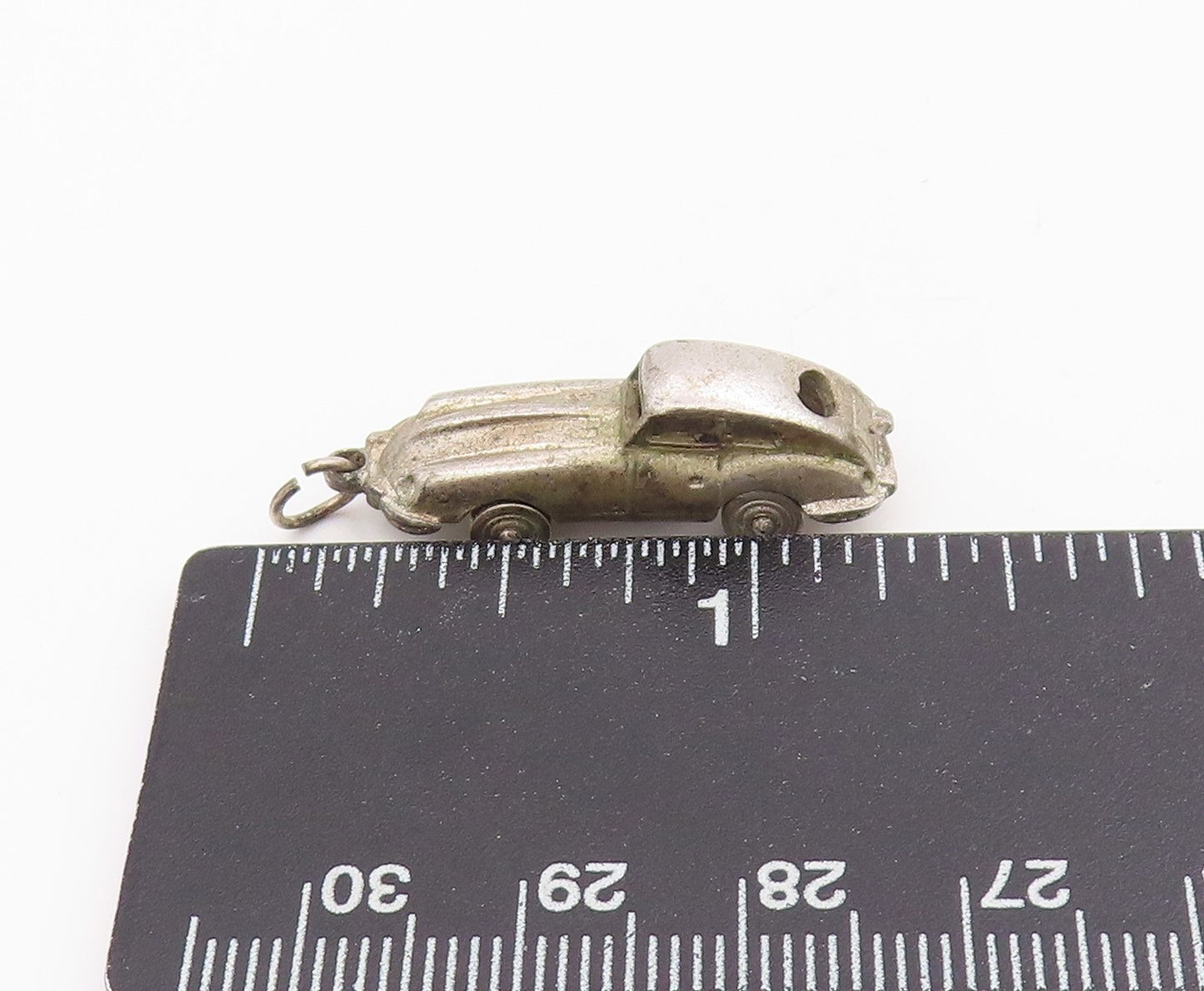925 Sterling Silver Vintage Pendant Classic Retro Roadster Car Charm  PT25659