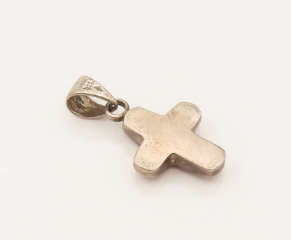 SILPADA 925 Silver  Vintage Minimalist Faith Cross Dome Pendant  PT21962