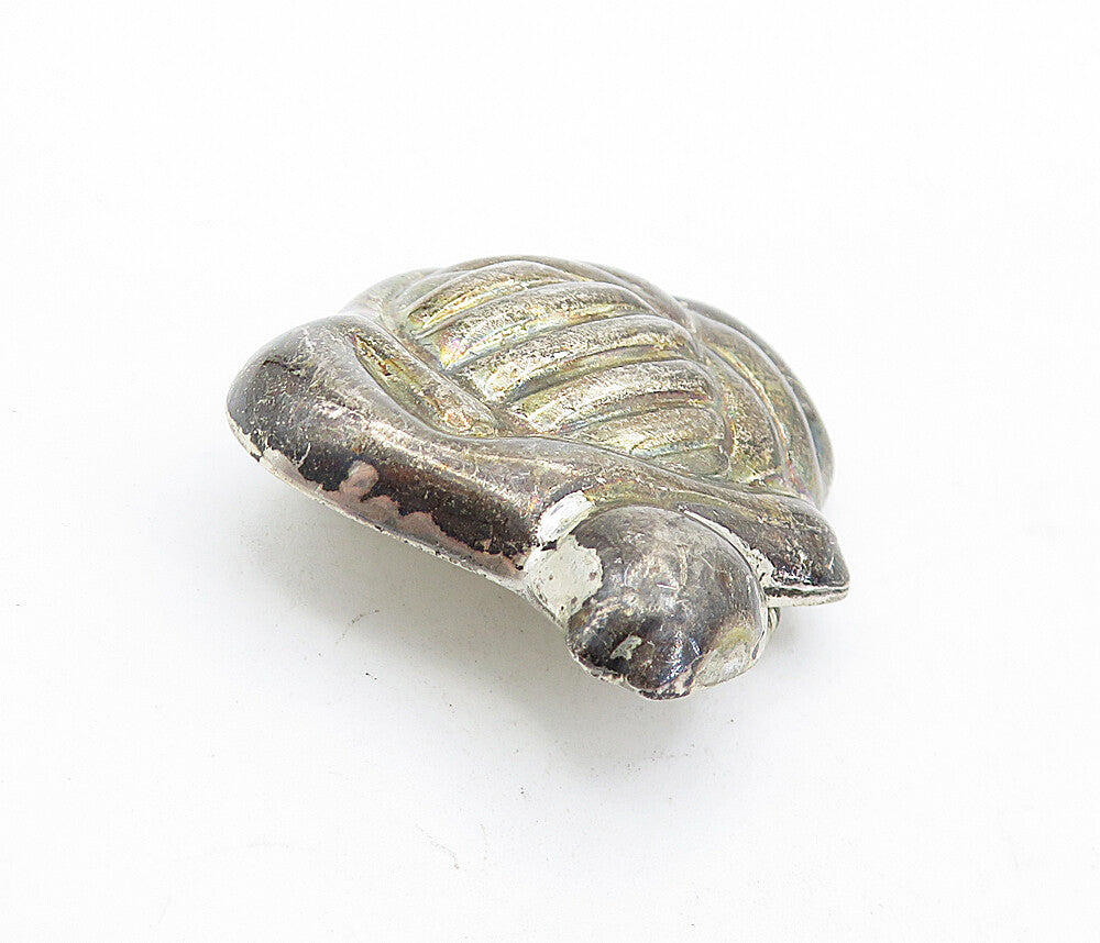 MEXICO 925 Sterling Silver  Vintage Cat On Ball On Yarn Brooch Pin  BP1834
