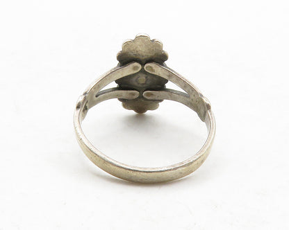 POST BELL TRADING 925 Silver  Vintage Abalone Split Band Ring Sz 6.5  RG13228