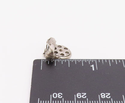 925 Sterling Silver  Vintage Petite Old Fashioned Telephone Pendant  PT18386