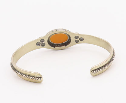 925 Sterling Silver Vintage Bracelet CAROLYN POLLACK Mother Of Pearls   BT10560
