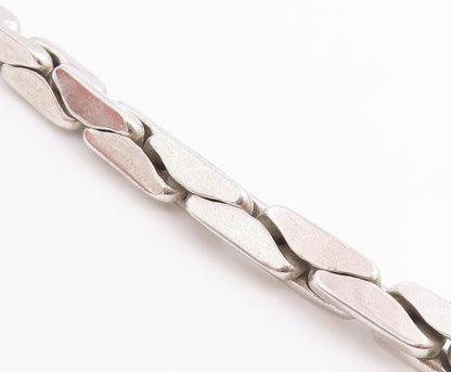 925 Sterling Silver Vintage Bracelet OP ORLANDINI Buckle Clasp Chain  BT12220