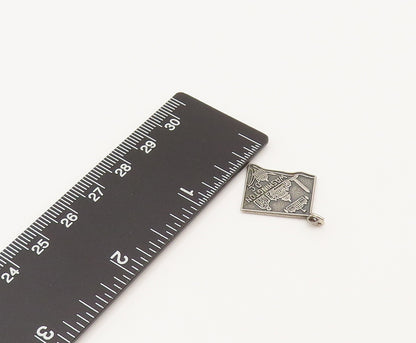 925 Silver  Vintage Washington DC Capital Building Souvenir Pendant  PT21934