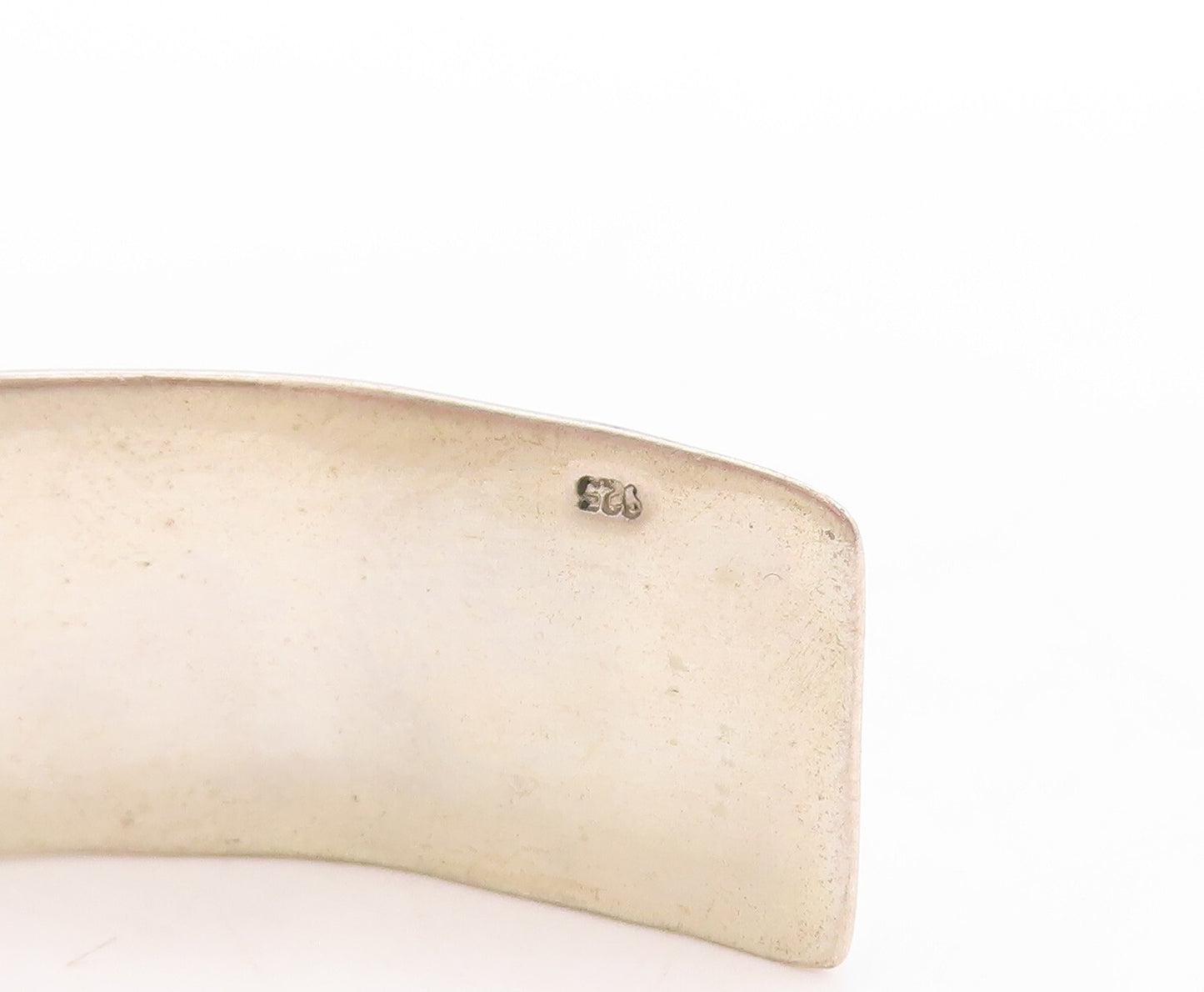 925 Sterling Silver Vintage Bracelet Minimalist STRONG Etched Cuff  BT10977