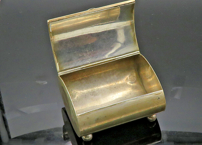 A. KUHN GERMANY 830 Silver Vintage Antique Large Jewelry Trinket Box  TR2890