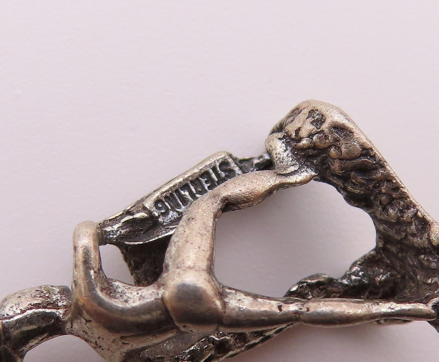 925 Sterling Silver  Vintage Petite Matador Bull Fighter Pendant  PT18665