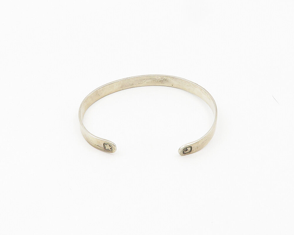 FAR FETCHED 925 Silver  Vintage Not All Who Wander Quote Cuff Bracelet  BT7659
