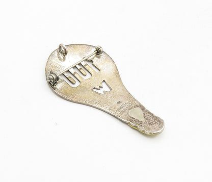 MEXICO 925 Sterling Silver  Vintage Two Tone Light Bulb Brooch Pin  BP3280