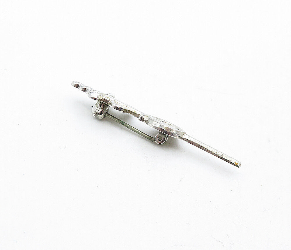 925 Sterling Silver  Vintage Petite Shiny Sword Motif Brooch Pin  BP1976