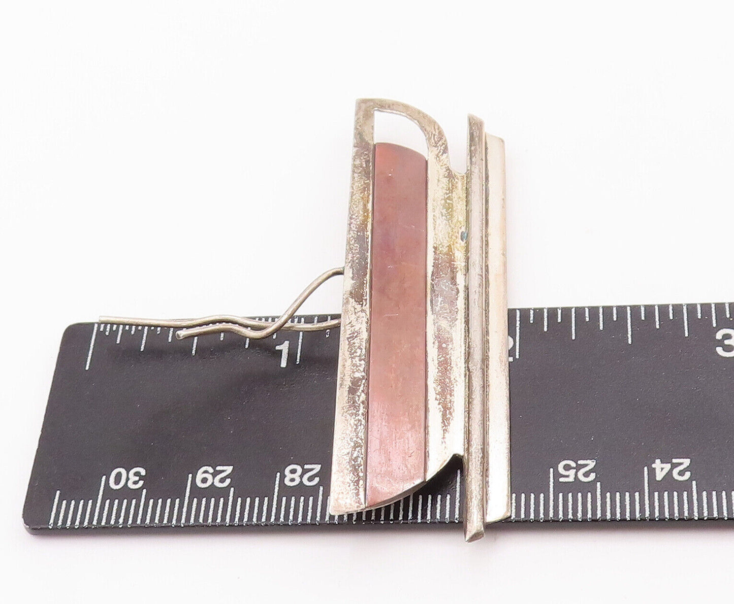 925 Sterling Silver Vintage Brooch Pin Designer Solid Cup of Hot Coffee  BP10938