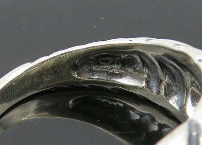 CAROLYN POLLACK 925 Silver  Vintage Shiny Fluted Dome Band Ring Sz 6  RG22229
